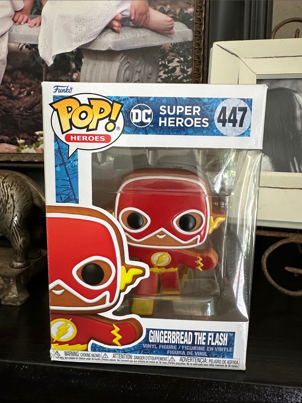 Funko Pop! Heroes Gingerbread The Flash Figure - Red, Yellow